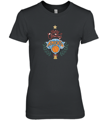NBA New York Knicks Logo merry Christmas gilf Women's Premium T-Shirt Women's Premium T-Shirt - FordPhuMy