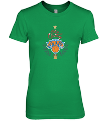 NBA New York Knicks Logo merry Christmas gilf Women's Premium T-Shirt Women's Premium T-Shirt - FordPhuMy