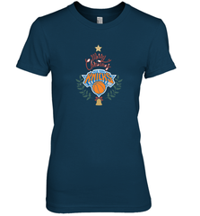 NBA New York Knicks Logo merry Christmas gilf Women's Premium T-Shirt Women's Premium T-Shirt - FordPhuMy