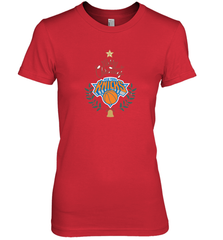 NBA New York Knicks Logo merry Christmas gilf Women's Premium T-Shirt Women's Premium T-Shirt - FordPhuMy