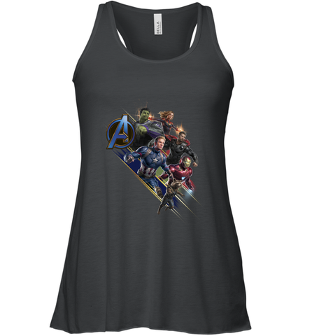 Marvel Avengers Endgame Action Pose Logo Women's Racerback Tank