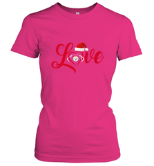 NFL Pittsburgh Steelers Logo Christmas Santa Hat Love Heart Football Team Women's T-Shirt Women's T-Shirt - FordPhuMy