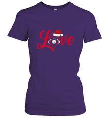 NFL Pittsburgh Steelers Logo Christmas Santa Hat Love Heart Football Team Women's T-Shirt Women's T-Shirt - FordPhuMy
