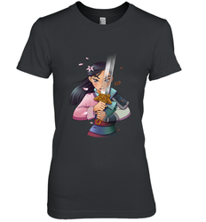 Disney Mulan Anime Half Girl Half Warrior Women's Premium T-Shirt