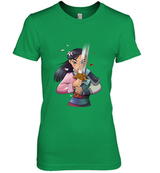 Disney Mulan Anime Half Girl Half Warrior Women's Premium T-Shirt