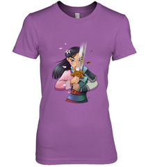 Disney Mulan Anime Half Girl Half Warrior Women's Premium T-Shirt Women's Premium T-Shirt - FordPhuMy