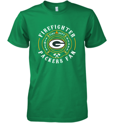 Green Bay Packers NFL Pro Line Green Firefighter Men's Premium T-Shirt