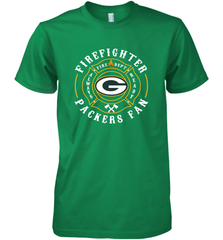 Green Bay Packers NFL Pro Line Green Firefighter Men's Premium T-Shirt Men's Premium T-Shirt - FordPhuMy