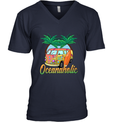 Retro Surfer Love Surfing Beach Party Tropical Vacay Men's V-Neck