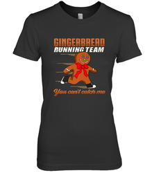 Christmas Gingerbread Man Cookie Gingerbread Running Team Women's Premium T-Shirt