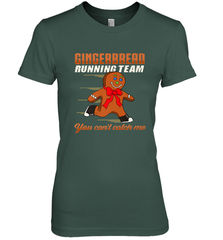 Christmas Gingerbread Man Cookie Gingerbread Running Team Women's Premium T-Shirt Women's Premium T-Shirt - FordPhuMy