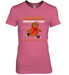 Christmas Gingerbread Man Cookie Gingerbread Running Team Women's Premium T-Shirt Women's Premium T-Shirt - FordPhuMy