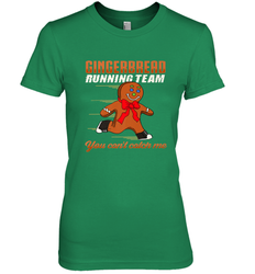Christmas Gingerbread Man Cookie Gingerbread Running Team Women's Premium T-Shirt
