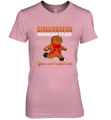 Christmas Gingerbread Man Cookie Gingerbread Running Team Women's Premium T-Shirt Women's Premium T-Shirt - FordPhuMy