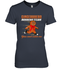 Christmas Gingerbread Man Cookie Gingerbread Running Team Women's Premium T-Shirt Women's Premium T-Shirt - FordPhuMy