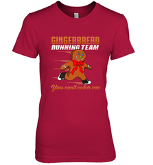 Christmas Gingerbread Man Cookie Gingerbread Running Team Women's Premium T-Shirt Women's Premium T-Shirt - FordPhuMy