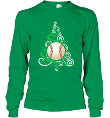 Christmas Tree Funny Cool Baseball Christmas Gifts Sports Long Sleeve T-Shirt Long Sleeve T-Shirt - FordPhuMy