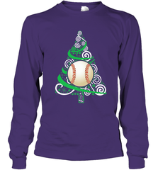 Christmas Tree Funny Cool Baseball Christmas Gifts Sports Long Sleeve T-Shirt Long Sleeve T-Shirt - FordPhuMy