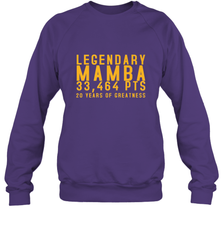 Black Mamba Legendary Mamba Out Farewell Tribute Crewneck Sweatshirt Crewneck Sweatshirt - FordPhuMy