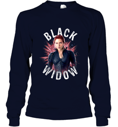 Avengers Endgame Black Widow Space Poster Graphic Long Sleeve T-Shirt
