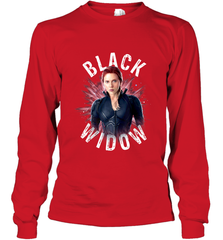 Avengers Endgame Black Widow Space Poster Graphic Long Sleeve T-Shirt Long Sleeve T-Shirt - FordPhuMy