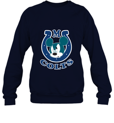 Nfl Colts Champion Mickey Mouse Team Crewneck Sweatshirt