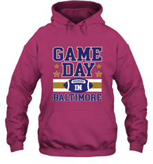 NFL Baltimore MD. Game Day Football Home Team Hooded Sweatshirt Hooded Sweatshirt - FordPhuMy