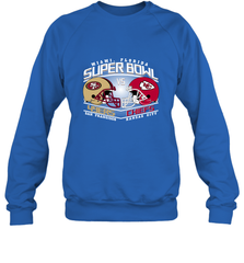 NFL Super bowl San Francisco 49ers vs. Kansas City Chiefs Crewneck Sweatshirt Crewneck Sweatshirt - FordPhuMy