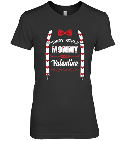 Funny Valentine's Day Bow Tie Present For Your Boys, Son Women's Premium T-Shirt Women's Premium T-Shirt / Black / XS Women's Premium T-Shirt - FordPhuMy