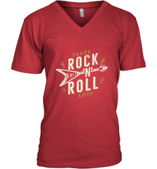 Peace Rock and Roll Love Music Guitar Retro Hippie Men's V-Neck Men's V-Neck - FordPhuMy