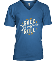 Peace Rock and Roll Love Music Guitar Retro Hippie Men's V-Neck Men's V-Neck - FordPhuMy