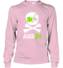 St. Patricks Day Irish Pirate Skull and Cross bones Long Sleeve T-Shirt Long Sleeve T-Shirt - FordPhuMy