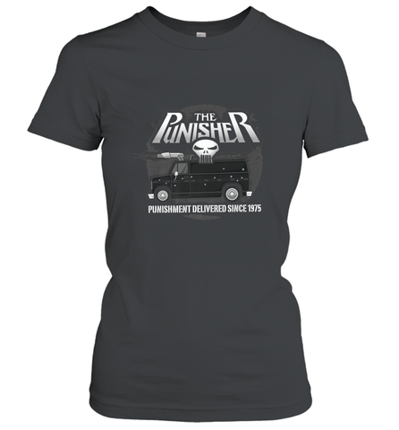 Marvel The Punisher Battle Van Since 1975 Women's T-Shirt Women's T-Shirt / Black / S Women's T-Shirt - FordPhuMy