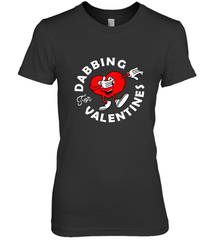Dabbing Heart For Valentine's Day Art Graphics Heart Gift Women's Premium T-Shirt Women's Premium T-Shirt - FordPhuMy