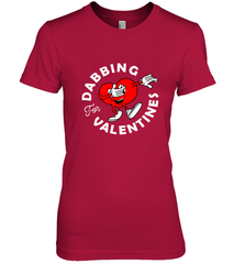 Dabbing Heart For Valentine's Day Art Graphics Heart Gift Women's Premium T-Shirt Women's Premium T-Shirt - FordPhuMy