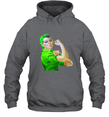 Rosie The Riveter St Patricks Day Hooded Sweatshirt Hooded Sweatshirt - FordPhuMy