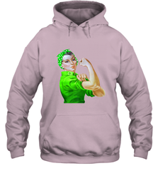 Rosie The Riveter St Patricks Day Hooded Sweatshirt Hooded Sweatshirt - FordPhuMy
