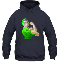 Rosie The Riveter St Patricks Day Hooded Sweatshirt