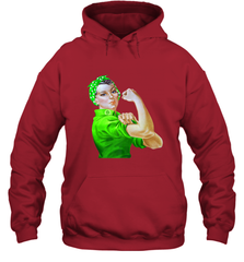 Rosie The Riveter St Patricks Day Hooded Sweatshirt Hooded Sweatshirt - FordPhuMy