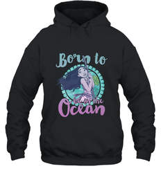 Disney Moana Born To Be In The Ocean Painted Hooded Sweatshirt