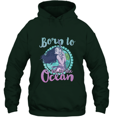 Disney Moana Born To Be In The Ocean Painted Hooded Sweatshirt Hooded Sweatshirt - FordPhuMy