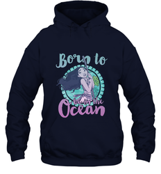 Disney Moana Born To Be In The Ocean Painted Hooded Sweatshirt