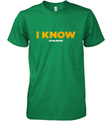 Star Wars Han Solo I Know Men's Premium T-Shirt