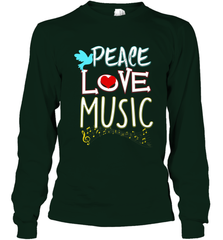 Peace Love Music Hippie Hipster Festival Long Sleeve T-Shirt Long Sleeve T-Shirt - FordPhuMy