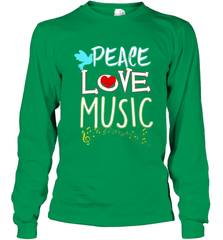 Peace Love Music Hippie Hipster Festival Long Sleeve T-Shirt Long Sleeve T-Shirt - FordPhuMy