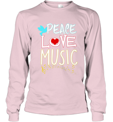 Peace Love Music Hippie Hipster Festival Long Sleeve T-Shirt Long Sleeve T-Shirt - FordPhuMy