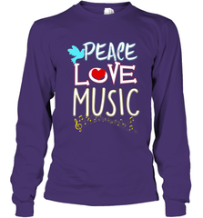 Peace Love Music Hippie Hipster Festival Long Sleeve T-Shirt Long Sleeve T-Shirt - FordPhuMy