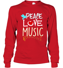 Peace Love Music Hippie Hipster Festival Long Sleeve T-Shirt Long Sleeve T-Shirt - FordPhuMy