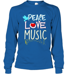 Peace Love Music Hippie Hipster Festival Long Sleeve T-Shirt Long Sleeve T-Shirt - FordPhuMy