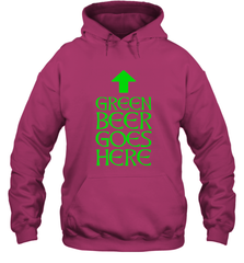 Green Beer Goes Here Funny St. Patrick's Day Hooded Sweatshirt Hooded Sweatshirt - FordPhuMy
